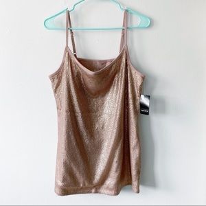 NWT Torrid Light Pink Sequin Tank Top